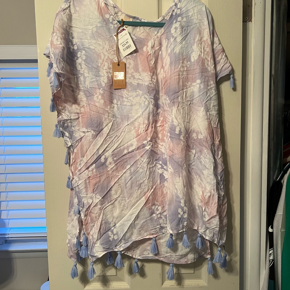 Tie-Dye Tassel Cover-Up